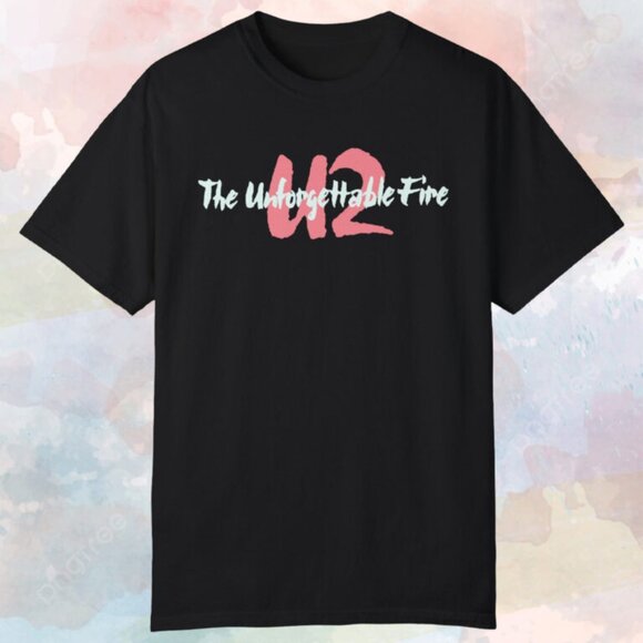 U2 The Unforgettable Fire Rock Band Concert Music Fan Gift Tour T-shirt 159 - Picture 1 of 5